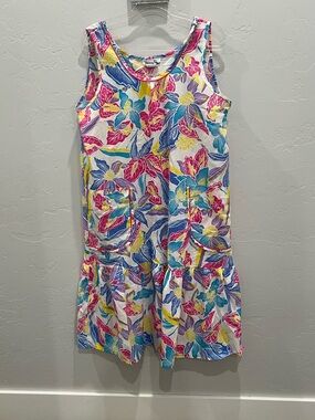 Vintage Helen Of Troy XL Tropical Sleeveless Sun Dress Summer